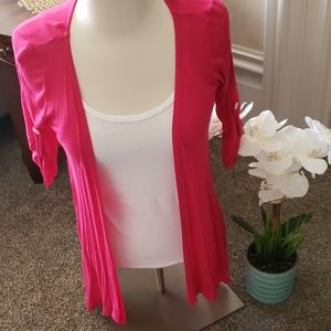 Pink cardigan